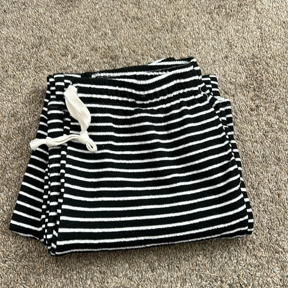 Black striped lounge pants - Picture 1 of 3